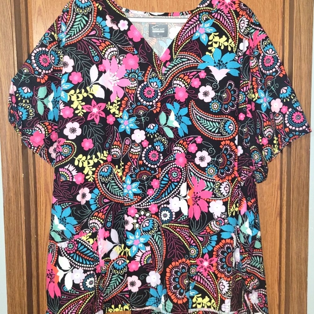 Scrub Top 4X